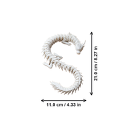 Articulated Dragon Figurine, Flexible Movable Poseable Desktop and Home Shelf Display Ornament — dimensions
