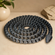 Articulated Snake Shaped Home Display Ornament with Textured Scaled Surface and Flexible Interlocked Segments — product scene
