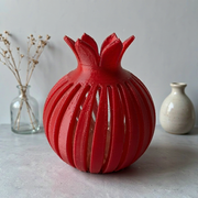 Pomegranate Shaped Hollow Slotted Decor Figurine Tabletop Home Display Ornament — additional product view