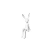 Cute Seated Easter Bunny Ornament for Spring and Easter Displays — white background