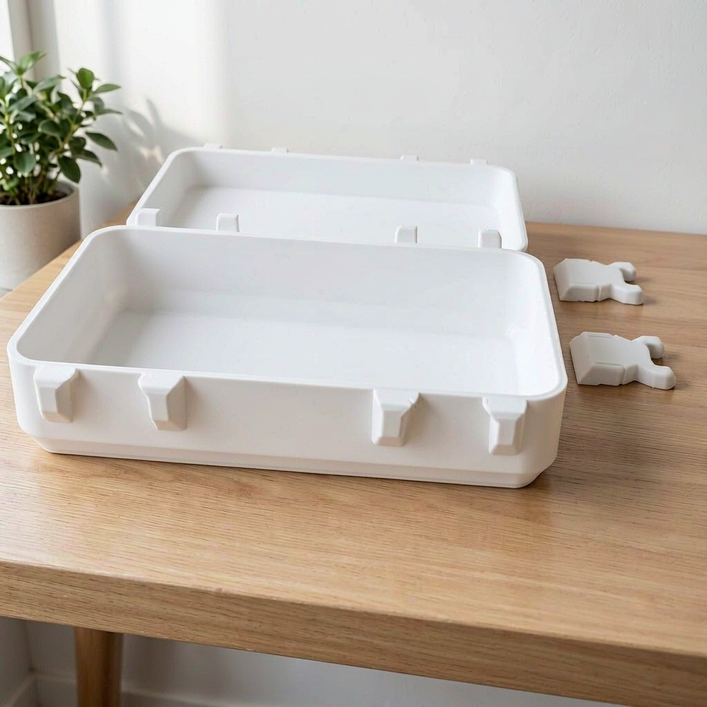 Portable Snap Lock Storage Box Sealed Container for Small Parts and Accessories Organization — main product view