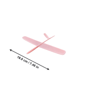 3Pcs Matte Pink Hand Throwing Gliders Lightweight Outdoor Flying Models