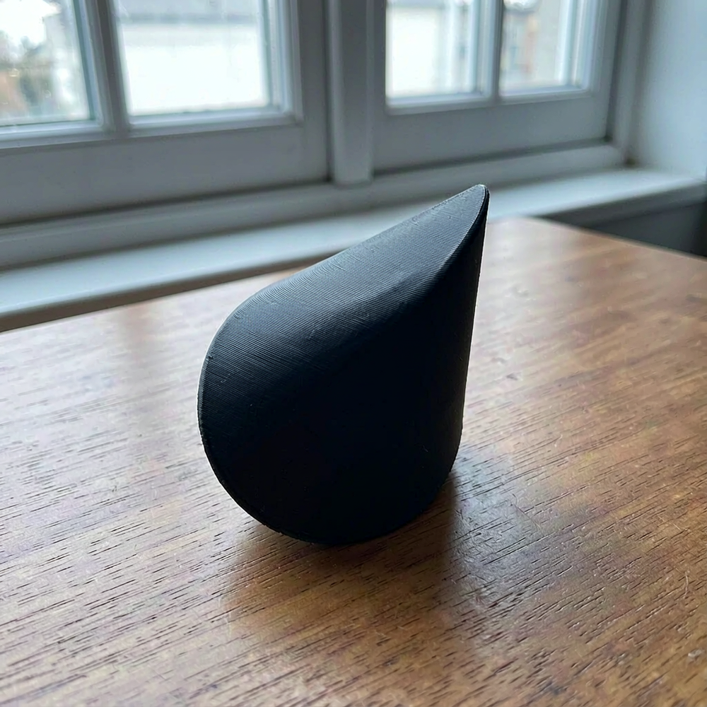 Abstract Geometric Rolling Desktop Ornament, Minimalist Sleek Desk Art Decor — additional product view