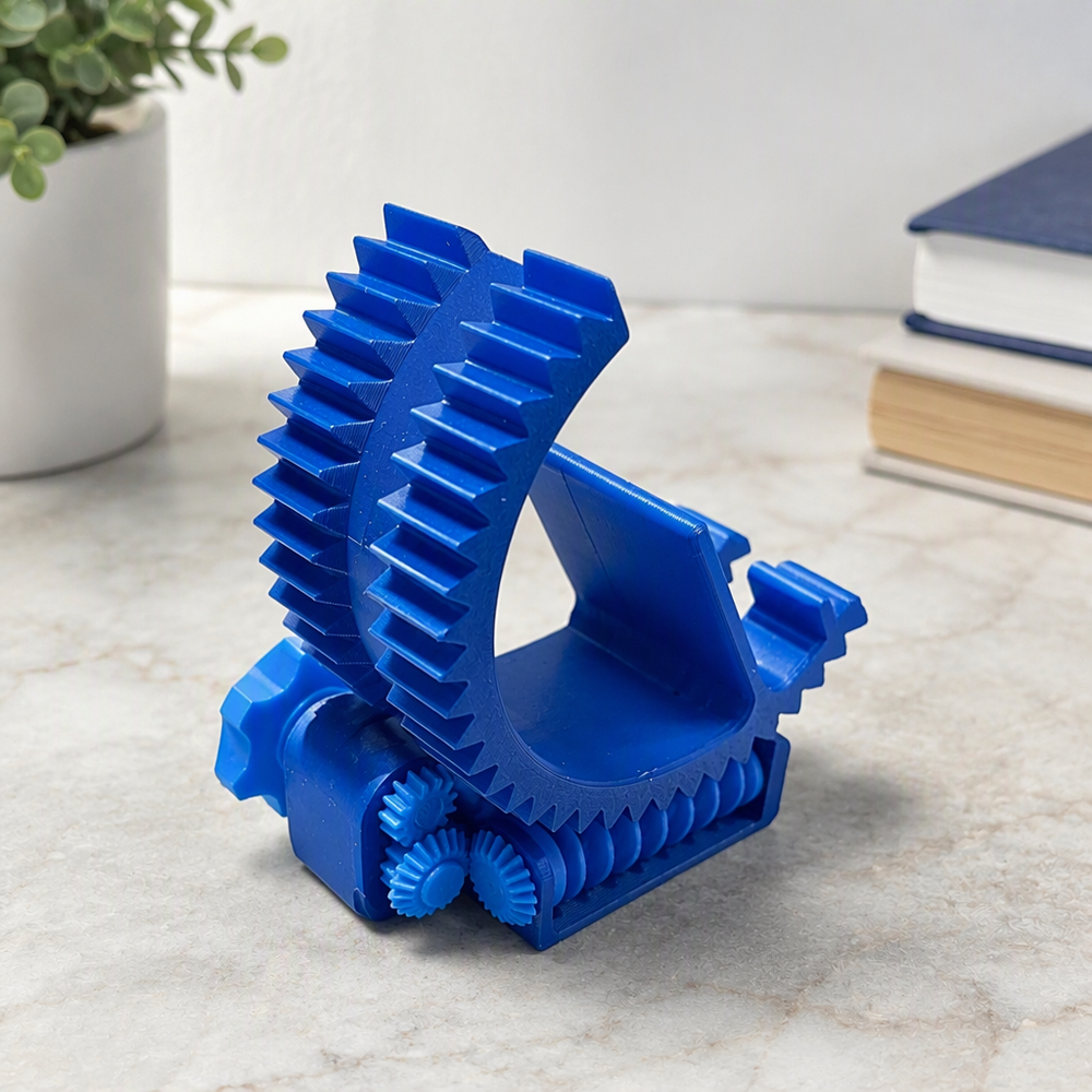 Adjustable Tilt Mechanical Gear Desktop Smartphone Holder — additional product view