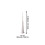Minimalist Skyscraper Building Model, Architectural Desktop Display Decor for Home and Office — dimensions