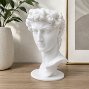 Classic Art Bust Sculpture, Multi-Purpose Desktop Decor and Egg Holder for Home and Kitchen — main product view