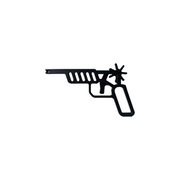 Novelty Hollow Out Functional Trigger Rubber Band Gun Lightweight Casual Leisure Shooting Gadget — white background
