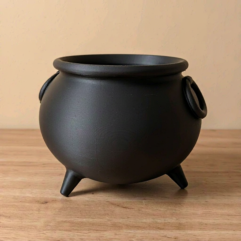 Witch Cauldron Bowl, Halloween Decorative Candy and Small Item Treat Holder for Home and Party Use — product scene