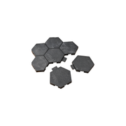 Modular Interlocking Hexagon Tiles, Tabletop Game Custom Terrain Accessories — white background