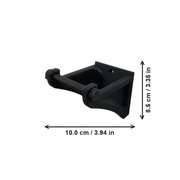 Wall Mount Locking Guitar Hanger Bracket, Secure Guitar Neck Holder — dimensions