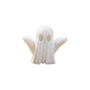 Friendly Spooky Ghost Tealight Holder, Halloween Party Table Centerpiece Seasonal Decor — white background