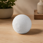Textured Cratered Lunar Sphere Decor, Self-Standing Celestial Model for Desktop and Shelf Display — product scene