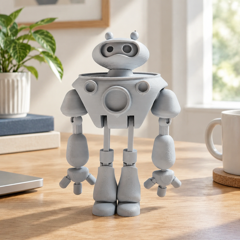 Articulated Movable Joint Robot Figurine Desktop Decor Collectible Ornament — main product view