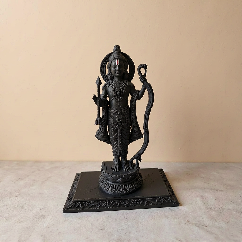 Exquisitely Carved Bow and Arrow Standing Statue, Home Desktop Decor Ornament — product scene