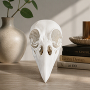 Realistic Raven Skull Ornament Gothic Home Decor for Holiday Tabletop Display — main product view