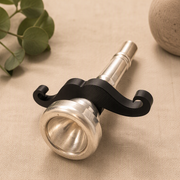 Mustache Shaped Brass Instrument Mouthpiece Accessory for Trumpet Trombone Tuba and More Brass Instruments — product scene