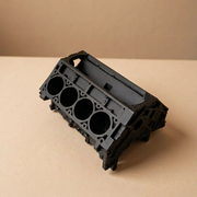 V8 Engine Block Shaped Business Card and Pen Holder, Desktop Office Organizer — product scene