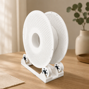 Gear Rotating Printer Spool Holder, Smooth Rolling Desktop Bracket With No Extra Hardware Required — product scene
