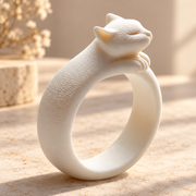 3 Pieces Cute Cat Shape Decorative Costume Rings — product scene