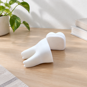 2 Pack Tooth-Shaped Mini Storage Boxes with Hinged Lids for Small Items and Trinkets — additional product view