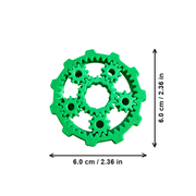 Rotatable Planetary Gear Fidget Spinner with Interlocking Structure — dimensions