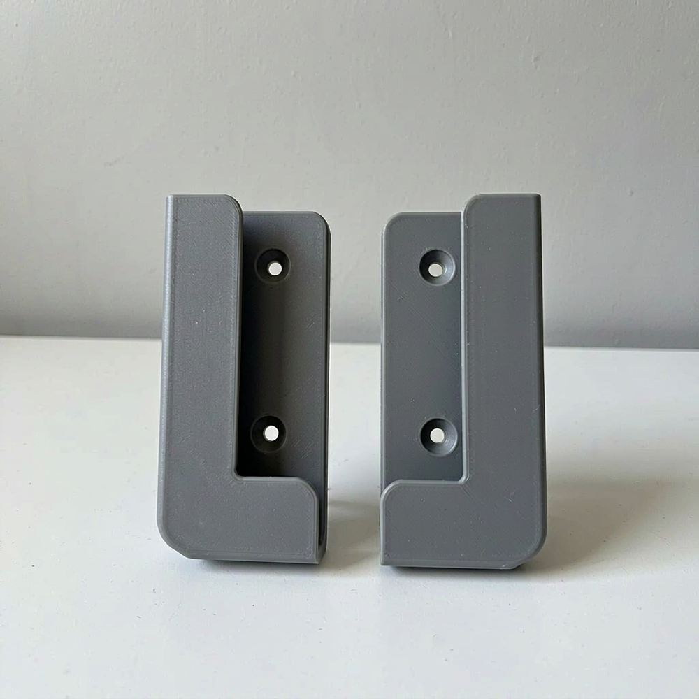 2 Piece Universal Tablet Wall Mount Holder, Space Saving Wall Bracket for Flat Household Items — additional product view