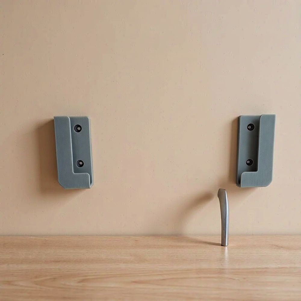 2 Piece Universal Tablet Wall Mount Holder, Space Saving Wall Bracket for Flat Household Items — product scene