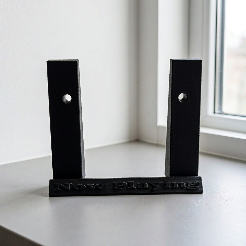 Now Playing Vinyl Record Display Stand, Album Cover Holder for Turntable Setups — main product view