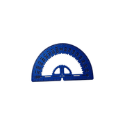 Clear Marking Protractor Angle Ruler, Geometry and Drafting Measuring Stationery for School and Office — white background
