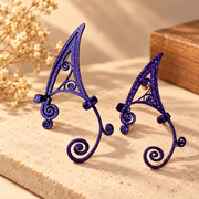 1 Pair No Piercing Swirl Cutout Elf Ear Cuffs for Cosplay and Dress Up — product scene