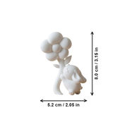 1-Piece Cute Bunny and Flower Easter Spring Home Decorations — dimensions