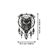 Owl Dream Catcher Hollow Silhouette Wall Hanging Decor — dimensions