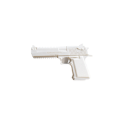 Detailed Non-Functional Handgun Style Decorative Prop For Cosplay And Desktop Display — white background