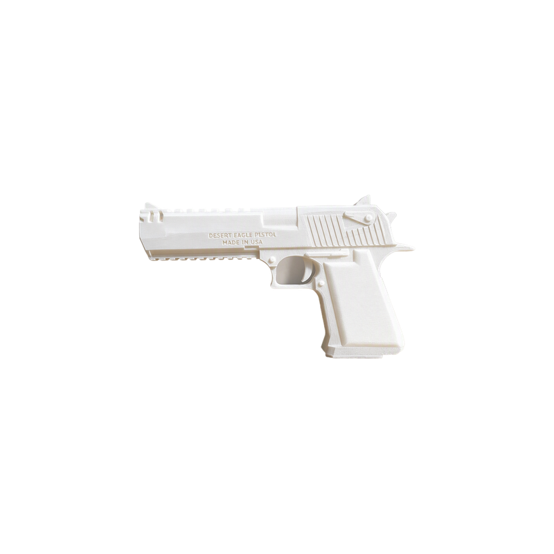 Detailed Non-Functional Handgun Style Decorative Prop For Cosplay And Desktop Display — white background