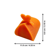 Heart Top Foldable Small Gift Box for Candies and Trinkets — dimensions