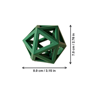 Hollow Open Geometric Polyhedron Minimalist Home Decor, Desktop and Shelf Display Ornament — dimensions