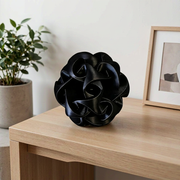 Hollow Geometric Abstract Sculpture Desktop Ornament Contemporary Home and Office Decor Art Piece — main product view