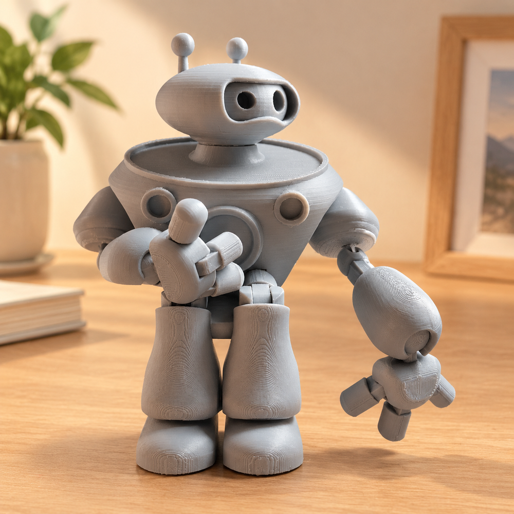 Articulated Movable Joint Robot Figurine Desktop Decor Collectible Ornament — product scene