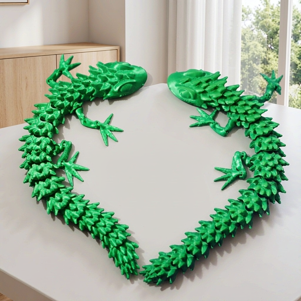 2 Pack Flexible Multi-Jointed Spiked Lizard Desktop Ornament, Posable Decor for Home and Office Desk Display — main product view