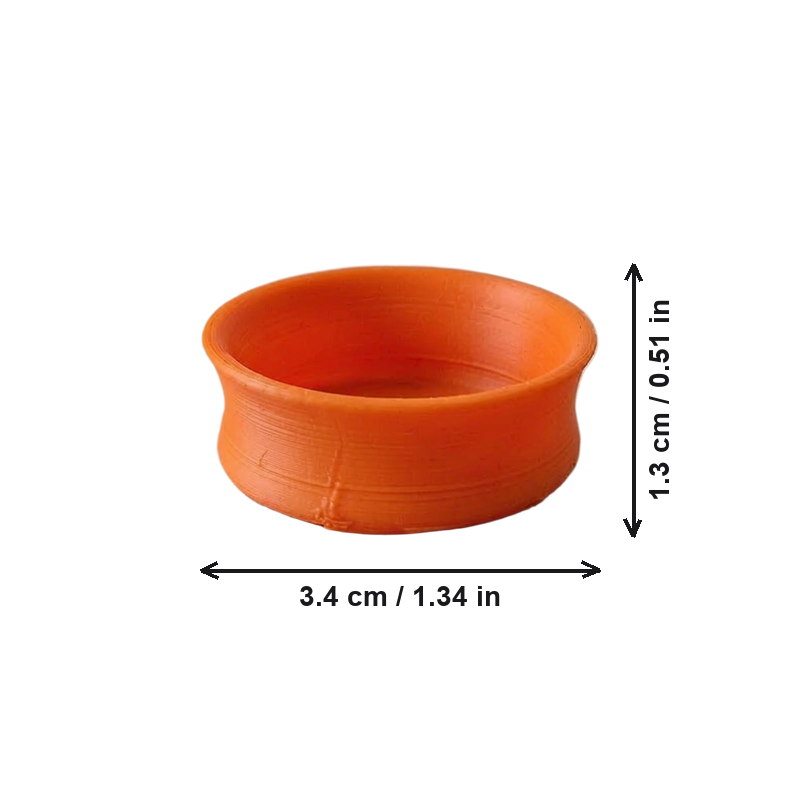 Wide Rim Mini Flying Disc for Casual Outdoor Leisure Toss Activities — dimensions