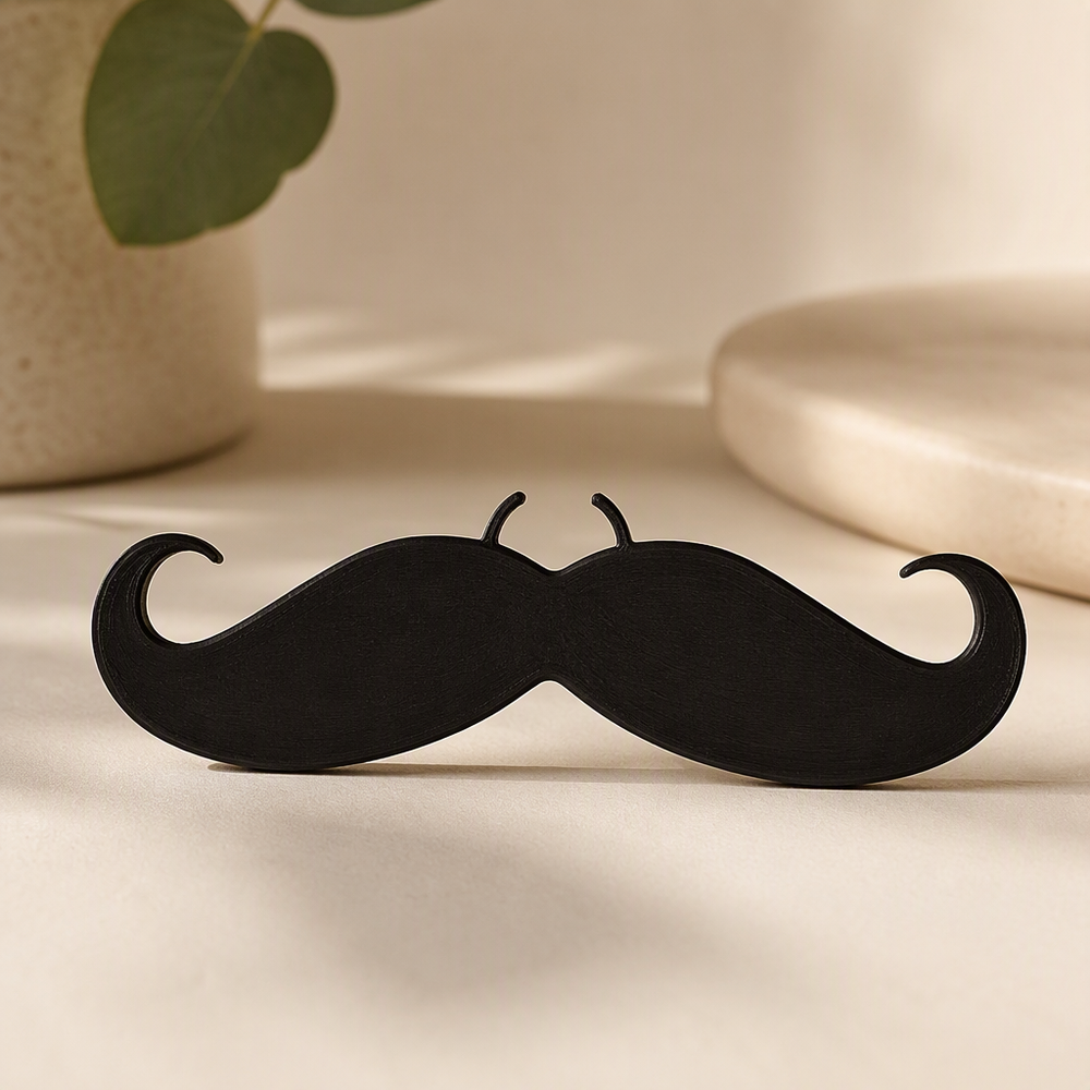 3 Pcs Clip-on Curly Fake Mustaches, Novelty Party Dress-up and Photo Shooting Props Accessories — product scene
