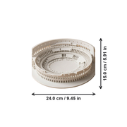 Detailed Roman Colosseum Historic Landmark Architectural Model Desktop and Shelf Display Decor Piece — dimensions