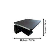 Clamp Desktop Extension Shelf, Space Saving Desk Side Storage Organizer — dimensions