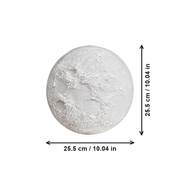 Realistic Lunar Surface Spherical Lamp Shade, Celestial Interior Decor Accent — dimensions