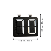 2-Digit 7-Segment Manual Push Button Tally Counter for Sports Score Keeping and Count Tracking — dimensions
