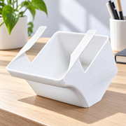 Clip-On Hanging Desk Storage Holder, Space-Saving Table Edge Organizer for Office Workstations — additional product view