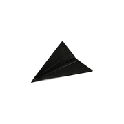 Foldable Paper Plane Style Glider with Adjustable Flaps — white background