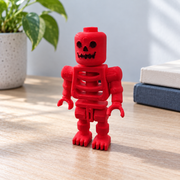 3 Pack Articulated Skeleton Figurines, Creative Desktop Ornaments for Home Office and Halloween Display — additional product view