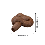 Realistic Lifelike Fake Poop Prank Prop Funny Novelty Gag for Practical Jokes — dimensions