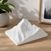 Miniature Mountain Topography Model, Realistic Textured Peak Display Ornament for Home Desktop and Shelf Decor — main product view